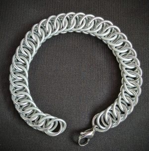 Matte and Bright Silver HP 4-in-1 Bracelet