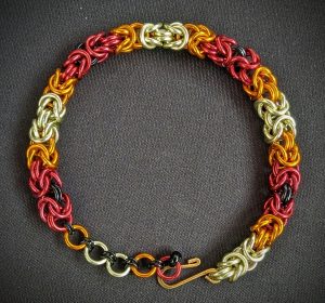 Fiery Byzantine Bracelet