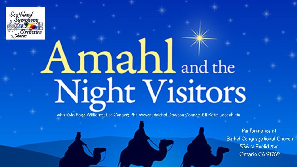 Amahl and the Night Visitors Concert Flyer